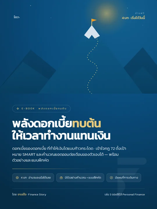 ปกหนังสือ พลังดอกเบี้ยทบต้น