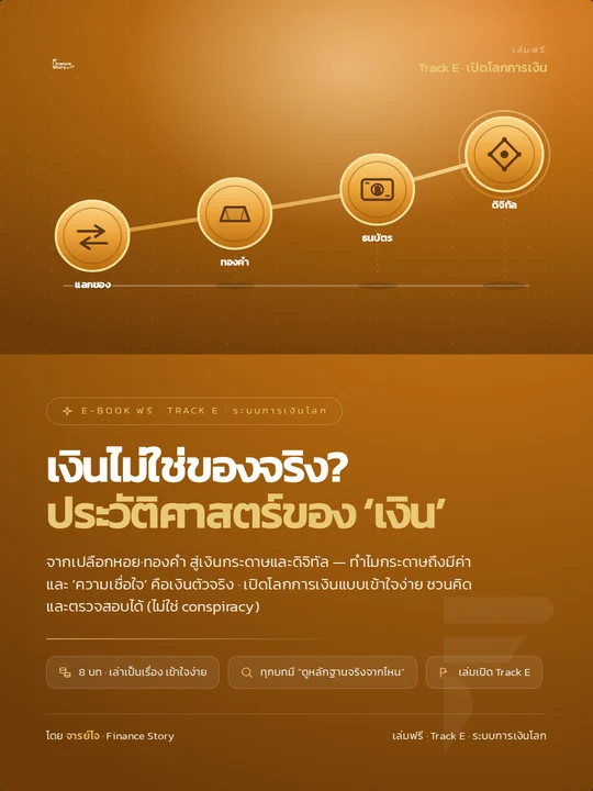 ปกหนังสือ เงินไม่ใช่ของจริง?
